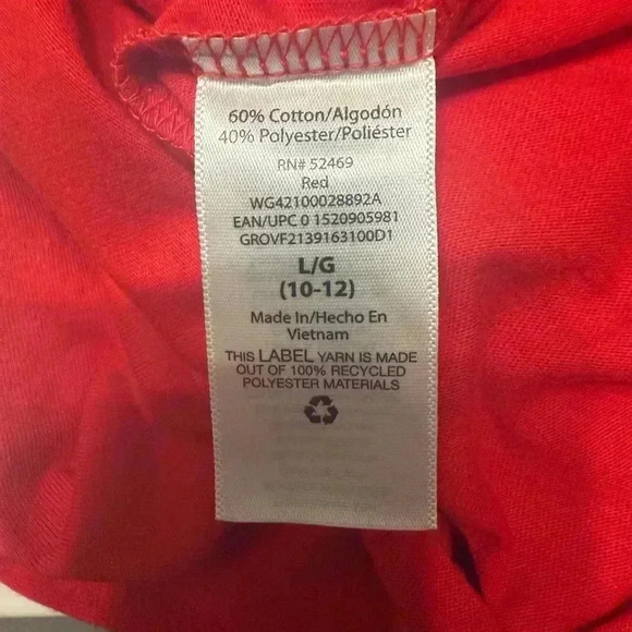 Kids Official cookie tester red t shirt by Holiday Time. Size Large 10-12. - Picture 6 of 8